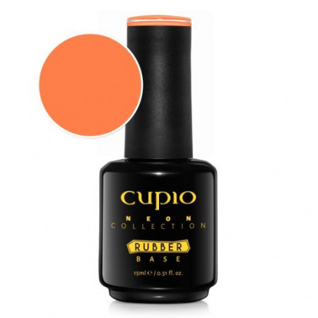 Cupio Rubber Base Neon Collection - Hot Sunset 15ml