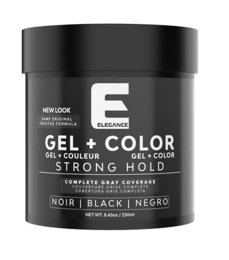 Elegance Gel+Color Black - Gel colorant cu fixare puternica 250ml