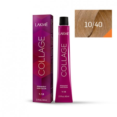 Lakme Collage Vopsea de par permanenta 10/40 blond platinat cupru 60ml