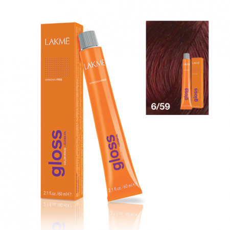 Lakme Gloss vopsea de par demi-permanenta blond inchis mahon rosu 6/59 60 ml