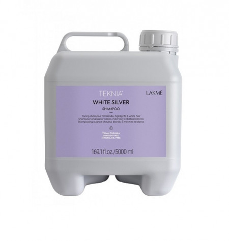 Lakme Sampon cu pigment violet pentru par blond Teknia White Silver 5000ml