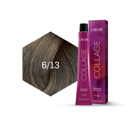 Lakme Vopsea de par permanenta 6/13 blond inchis auriu cenusiu Collage 60ml