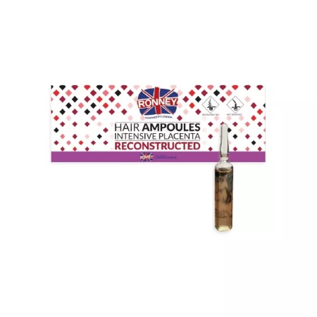 Ronney Professional Fiole fortifiante pentru par Intensive Placenta Reconstructed 6x10ml