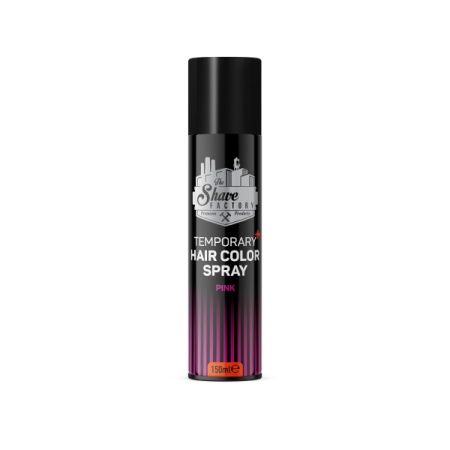The Shave Factory Spray colorant roz pentru par Temporary Color Pink 150ml