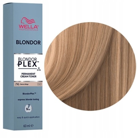 Wella Professionals Toner pentru par blond /96 Sienna Beige BlondorPlex Cream Toner 60ml