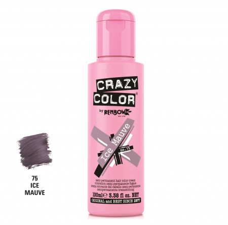 Crazy Color Vopsea semipermanenta 75 Ice Mauve 100ml