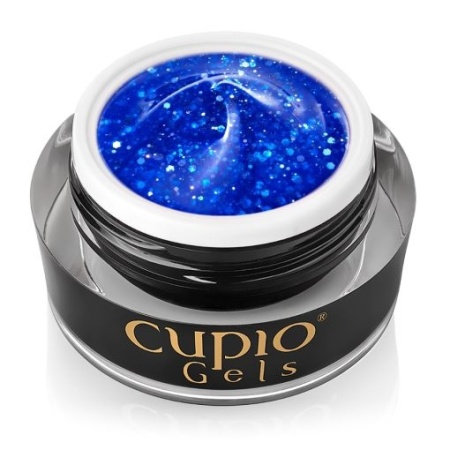 Cupio Glitter Neon Builder Gel - Blue Energy 15ml