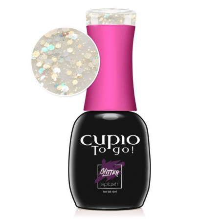 Cupio Oja semipermanenta To Go! Glitter Splash - Like Sugar 15ml