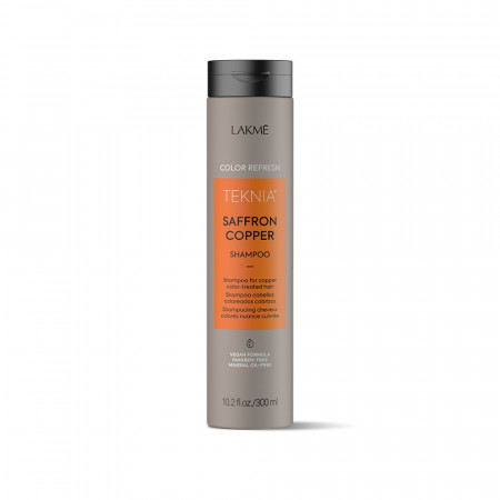 Lakme Sampon nuantator pentru reimprospatarea culorii parului aramiu Teknia Refresh Saffron Copper 300ml