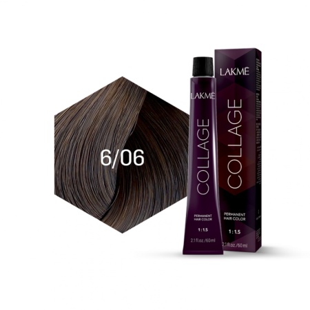 Lakme Vopsea de par permanenta 6/06 blond inchis natural cald Collage 60ml