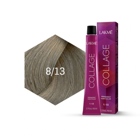 Lakme Vopsea de par permanenta 8/13 blond deschis cenusiu auriu Collage 60ml