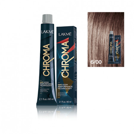 Lakme Vopsea de par permanenta fara amoniac blond inchis natural 6/00 Chroma 60ml