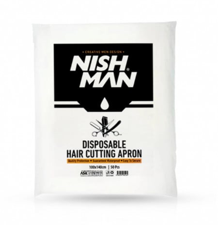 NishMan Set pelerine frizerie/coafor de unica folosinta 50buc
