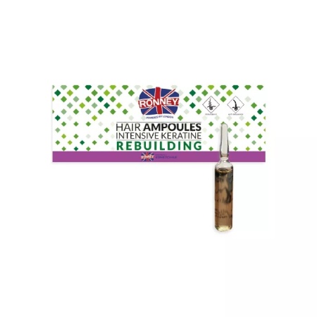 Ronney Professional Fiole de par cu cheratina Intensive Keratine Rebuilding 6x10ml