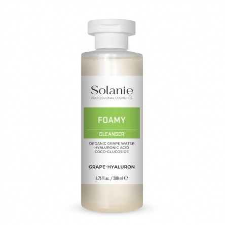 Solanie Gel spuma de curatare cu efect antioxidant Grape-Hyaluron 200ml