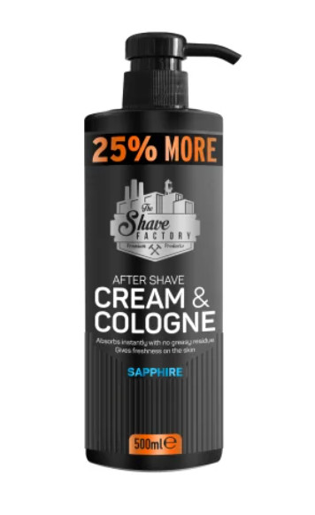 The Shave Factory Colonie crema after shave Saphhire 500ml