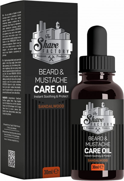 The Shave Factory - Ulei pentru barba si mustata cu lemn de santal 30ml