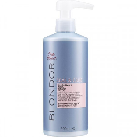 Wella Professionals Balsam de stralucire cu pH acid pentru par decolorat Blondor Seal&Care 500ml