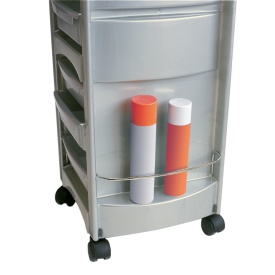 AGV Ucenic profesional cu 6 sertare pentru salon Friend - argintiu