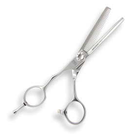Akashi Light Cut K55 - Foarfeca de filat cu maner offset de stanga cu 35 de dinti 5.5 inch