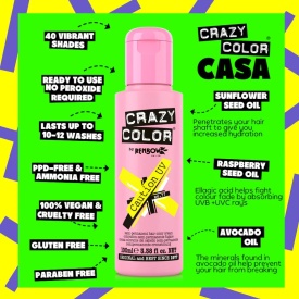 Crazy Color Vopsea semipermanenta 77 Caution UV 100ml