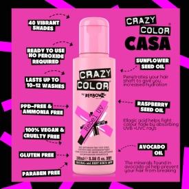 Crazy Color Vopsea semipermanenta 78 Rebel UV 100ml