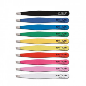 Kiepe Professional Penseta profesionala colorata cu varf oblic Soft Touch 116.4