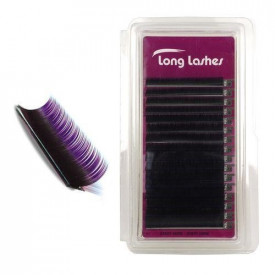 Long Lashes Double Color J gene fir cu fir mov 0.15 8-10-12-14mm