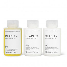 Olaplex Kit pentru salon Traveling: Bond Multiplier No. 1 100ml + 2 x Bond Perfector No. 2 100ml