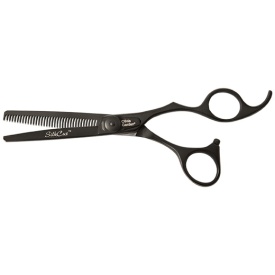 Olivia Garden Foarfeca de filat offset 6 inci 35 dinti SilkCut T6.35 EUR Black