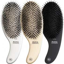 Olivia Garden Perie profesionala de par cu peri de mistret si nailon Expert Care Curve Boar&Nylon Gold