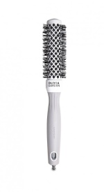 Olivia Garden Perie profesionala de par Expert Blowout Shine White&Gray 25mm