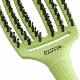 Olivia Garden Perie de par cu peri de mistret+nailon Finger Combo Dolce Vita Green Pistachio
