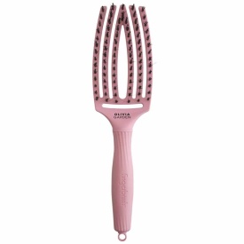 Olivia Garden Perie de par mistret+nailon Finger Combo Soft Pink Medium