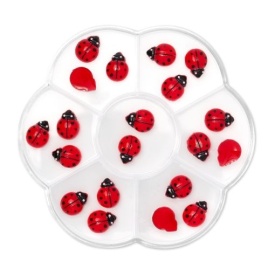 Pinx Set decor 3D pentru unghii - Ladybug 20buc