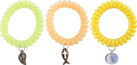 Ronney Elastice spiralate colorate pentru par Funny Ring Bubble 3buc