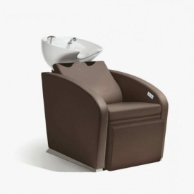 Sibel Unitate profesionala de spalare cu suport electric pentru picioare Elegantia Relax Brown