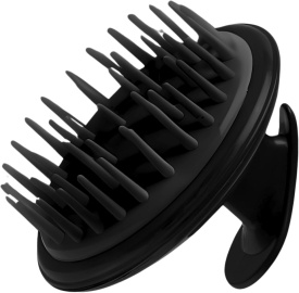 The Shave Factory Perie din silicon pentru masaj capilar Soft Black Brush