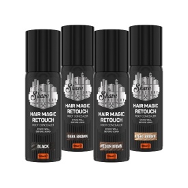The Shave Factory Spray colorant castaniu mediu pentru radacini Magic Retouch 100ml