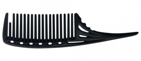 YS Park 603 Pieptan profesional pentru frizerie cu maner - negru