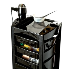 AGV Ucenic profesional cu 6 sertare pentru salon Friend - argintiu