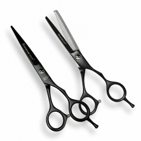 Akashi Set de foarfeci offset tuns+filat P55+PM55 X-treme Cut Set 3