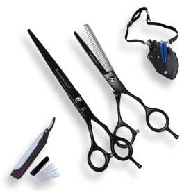 Akashi X-treme Cut Set 8 - Set de foarfeci tuns+filat P70+PM55
