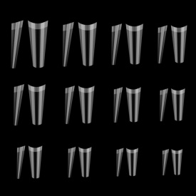 Cupio Tipsuri full nail dizolvabile - French Long Coffin 240buc