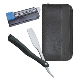 Kasho Set brici pliabil cu lame de schimb si port textil Captain Folding 