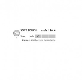 Kiepe Soft Touch 116.4 penseta profesionala 4 inch rosie