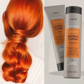 Lakme Masca nuantatoare pentru par aramiu Teknia Refresh Saffron Copper 250ml