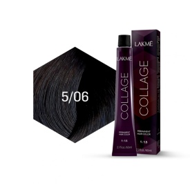 Lakme Vopsea de par permanenta 5/06 saten deschis natural cald Collage 60ml