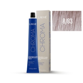 Lakme Vopsea permanenta fara amoniac 8/83 blond deschis perlat auriu Chroma 60ml
