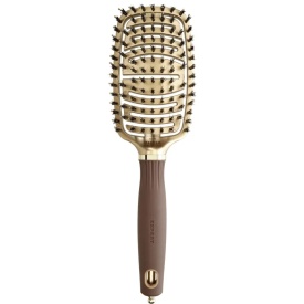 Olivia Garden Perie cu peri de mistret si nailon Expert Care Flex Gold&Brown